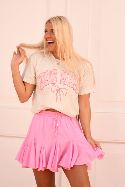 Camiseta con lazo para mamá perruna