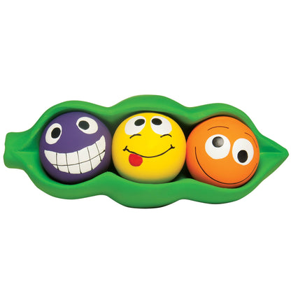 Three Peas in a Pod Latex Dog Chew Toy 7.5"