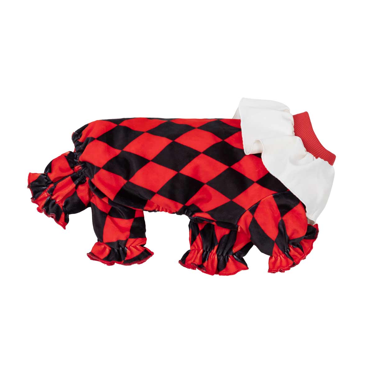 Harlequin Clown Dog Costume