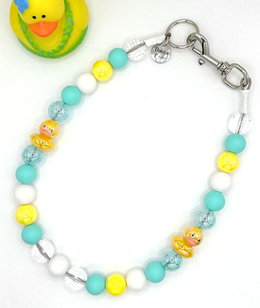 Bubble Ducky Beaded Dog Collar Necklace