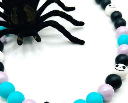 Collar para perro con cuentas de Skellington