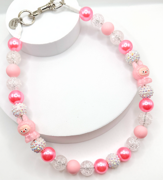 Puffina Labubu Beaded Dog Collar Necklace