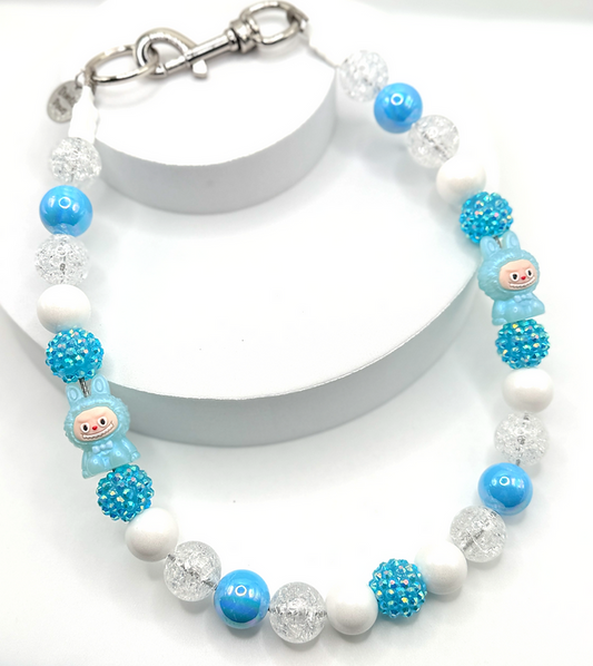 Drizzlefuzz Labubu Beaded Dog Collar Necklace