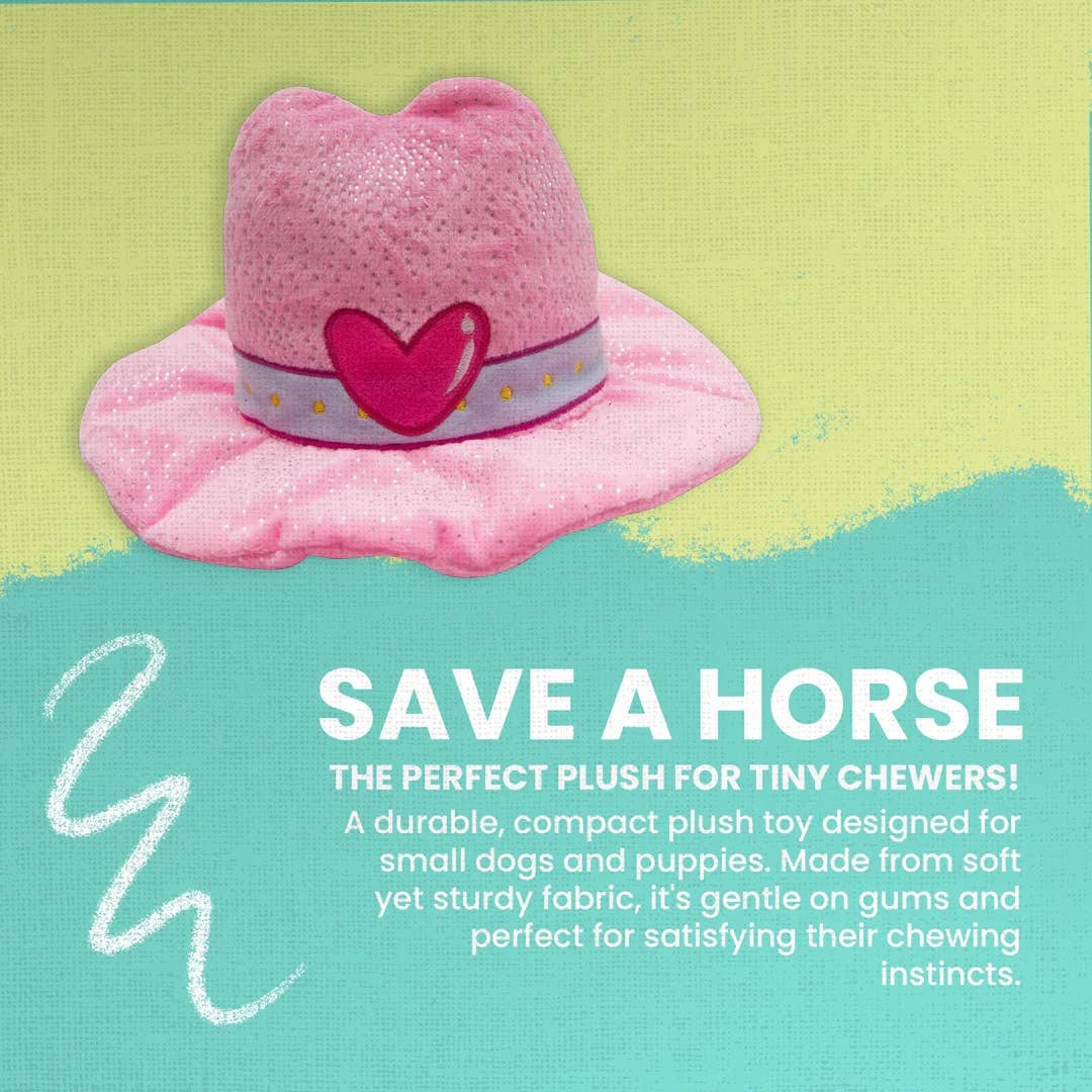 Save A Horse Plush Dog Toy 8"