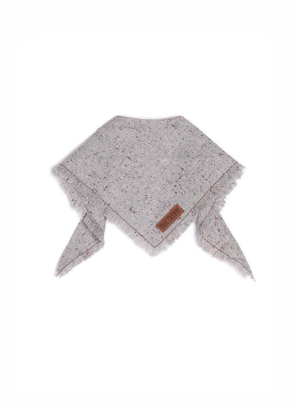 Gray Frayed Bandana