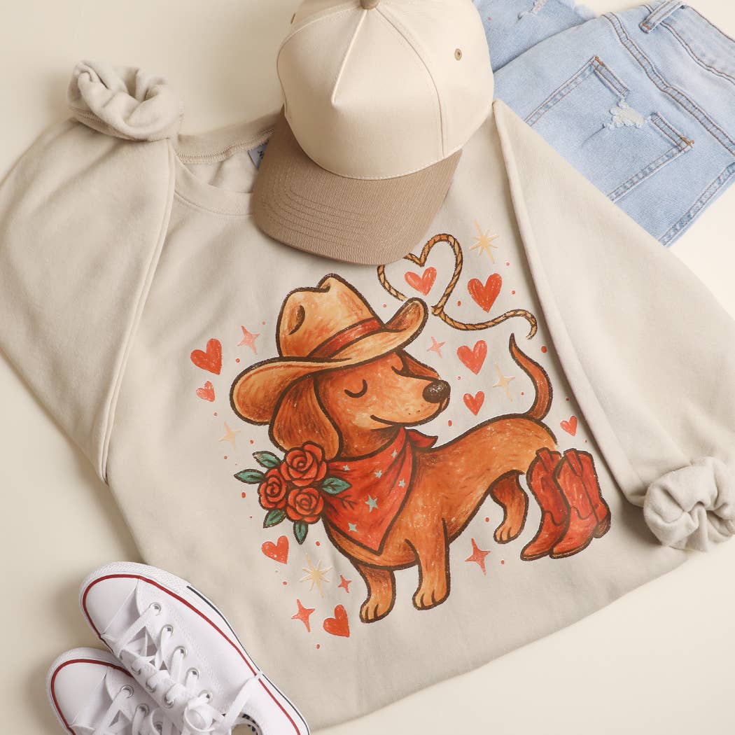 Western Dachshund Sweatshirt