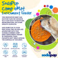 Camp eMat Enrichment Lick Mat With Suction Cups: Orange Camp E-Mat