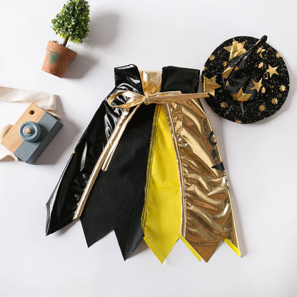 Witch Hat Cape Dog Costume