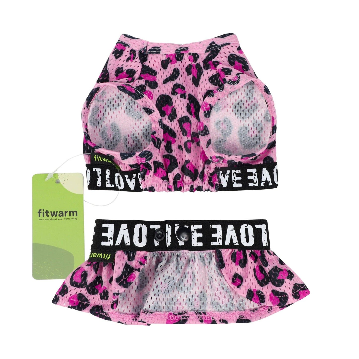Leopard Athleisure 2 Piece Dress