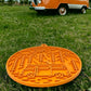 Camp eMat Enrichment Lick Mat With Suction Cups: Orange Camp E-Mat