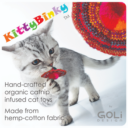 Juguete para gatos con infusión de hierba gatera KittyBinky