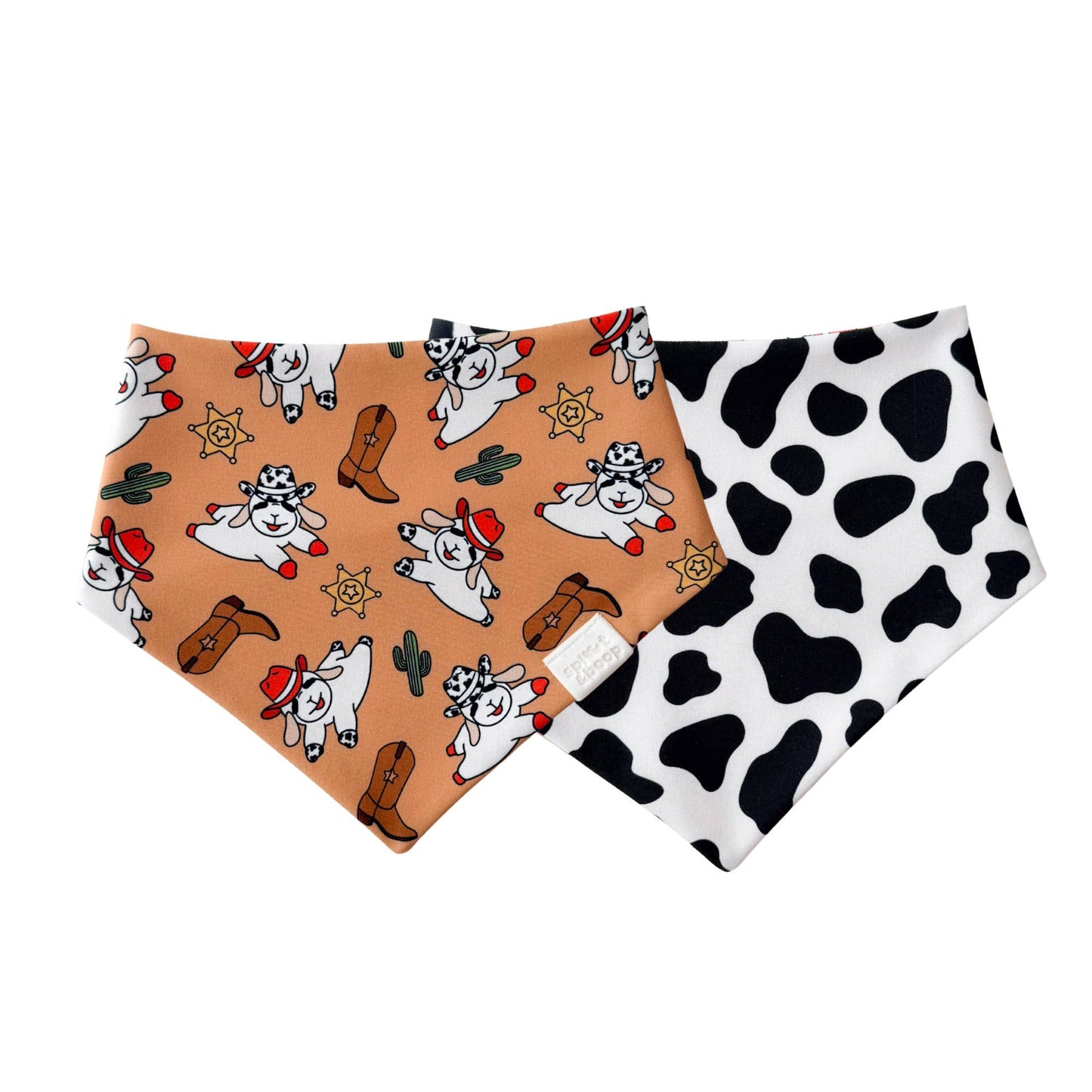 Western Cowboy Lamby Reversible Dog Bandana