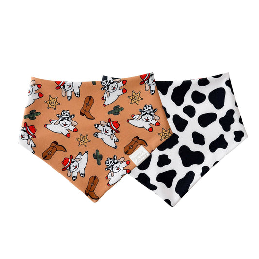Western Cowboy Lamby Reversible Dog Bandana