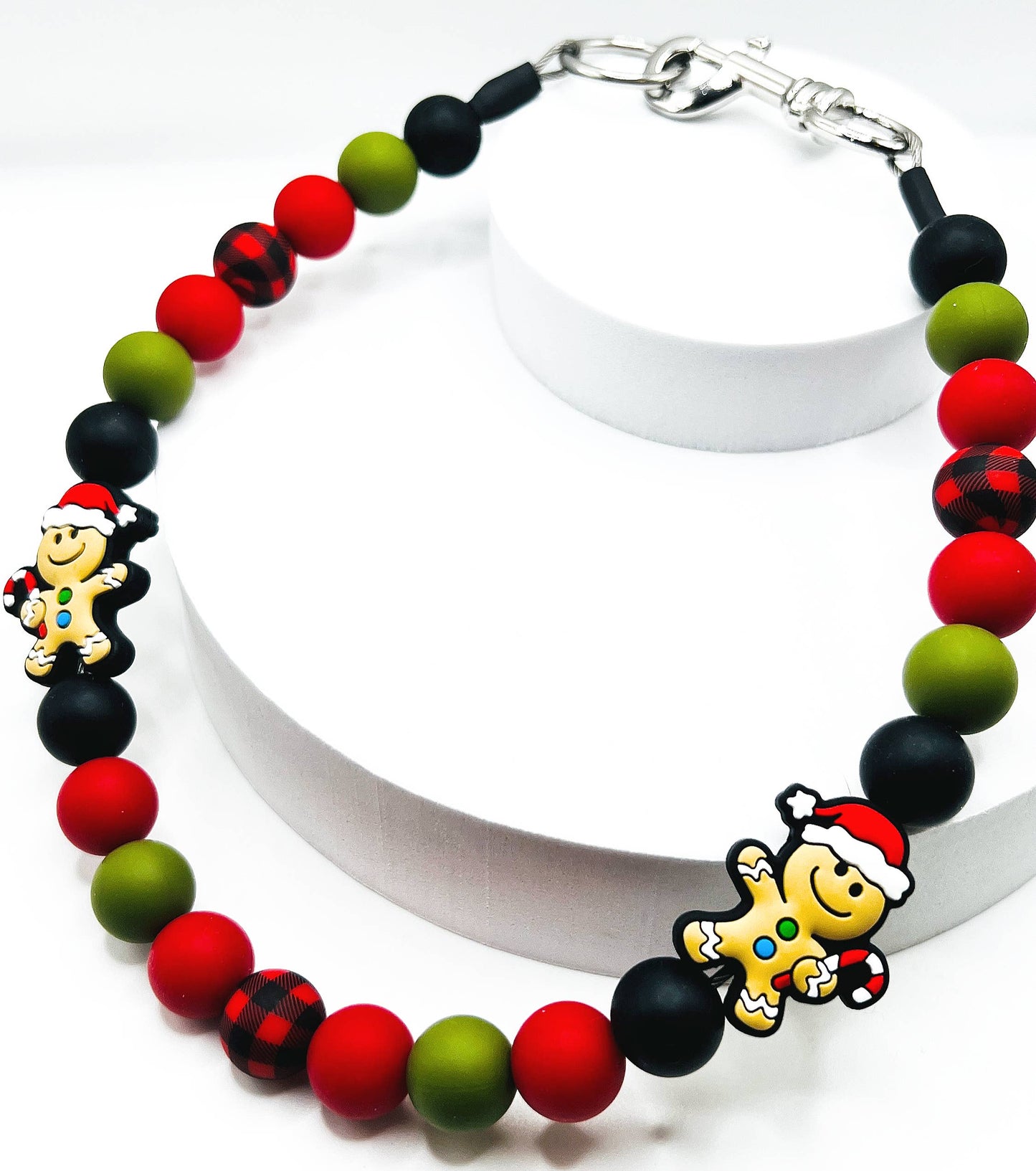 Gingerbread Man | Beaded Dog Collar