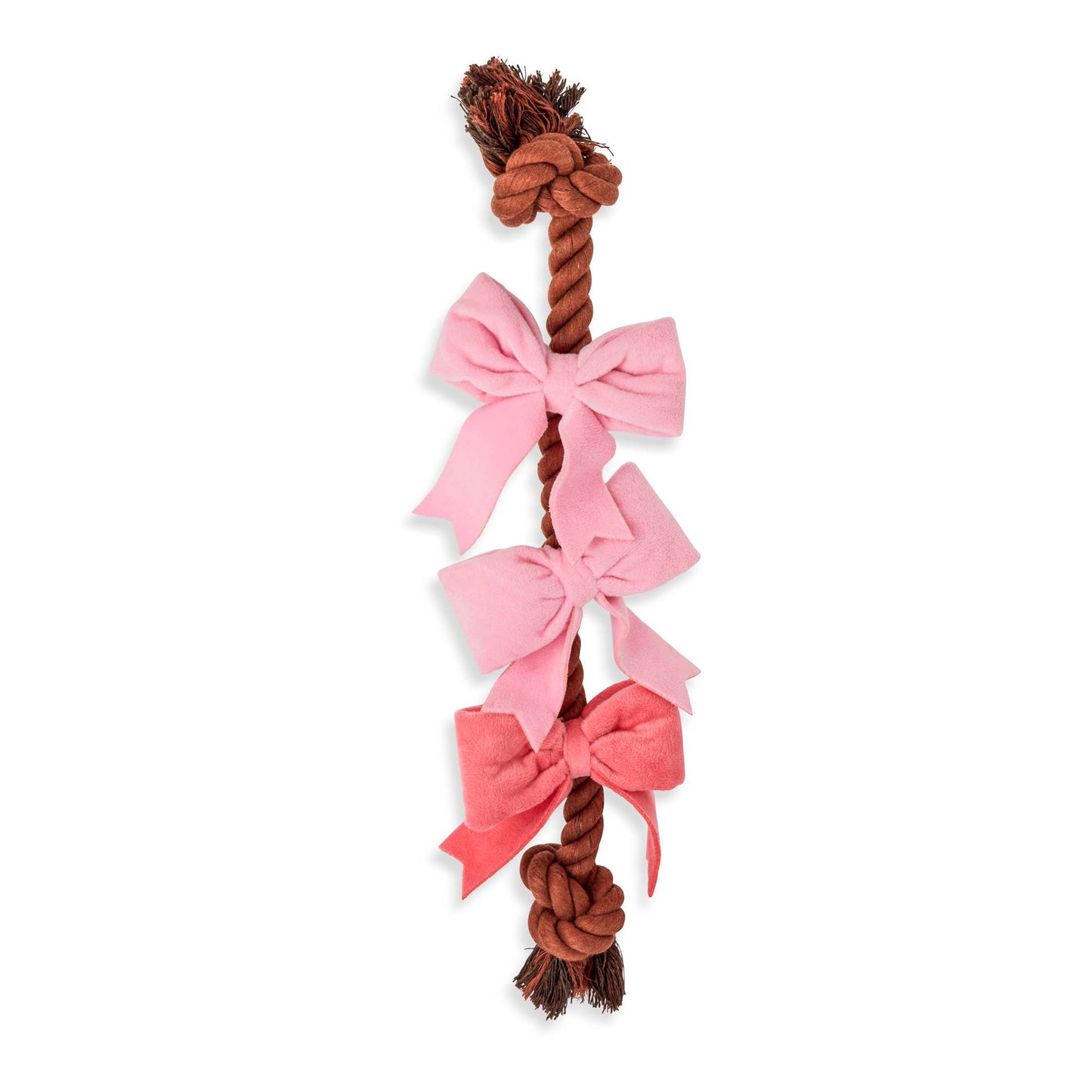 3pc Pink Cowgirl Pet Plush Squeaker Toys
