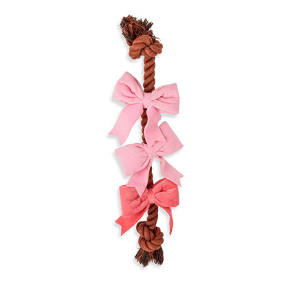 3pc Pink Cowgirl Pet Plush Squeaker Toys