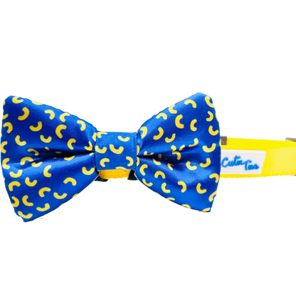 Mac and Cheese Blue Dog Bow Tie