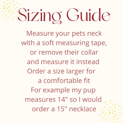 Paw Passion Dog Necklace - Assorted Sizes