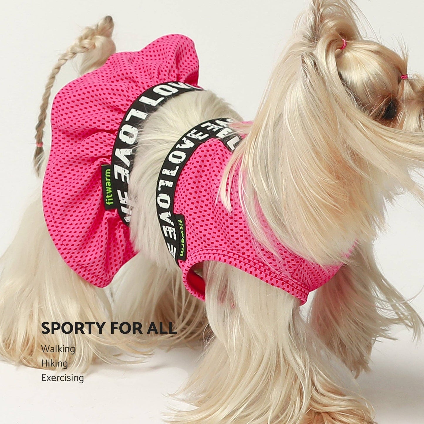 Hot Pink Athleisure 2 Piece Dress
