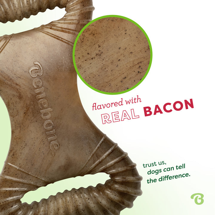 Benebone Bacon Dental Dog Chew Toy