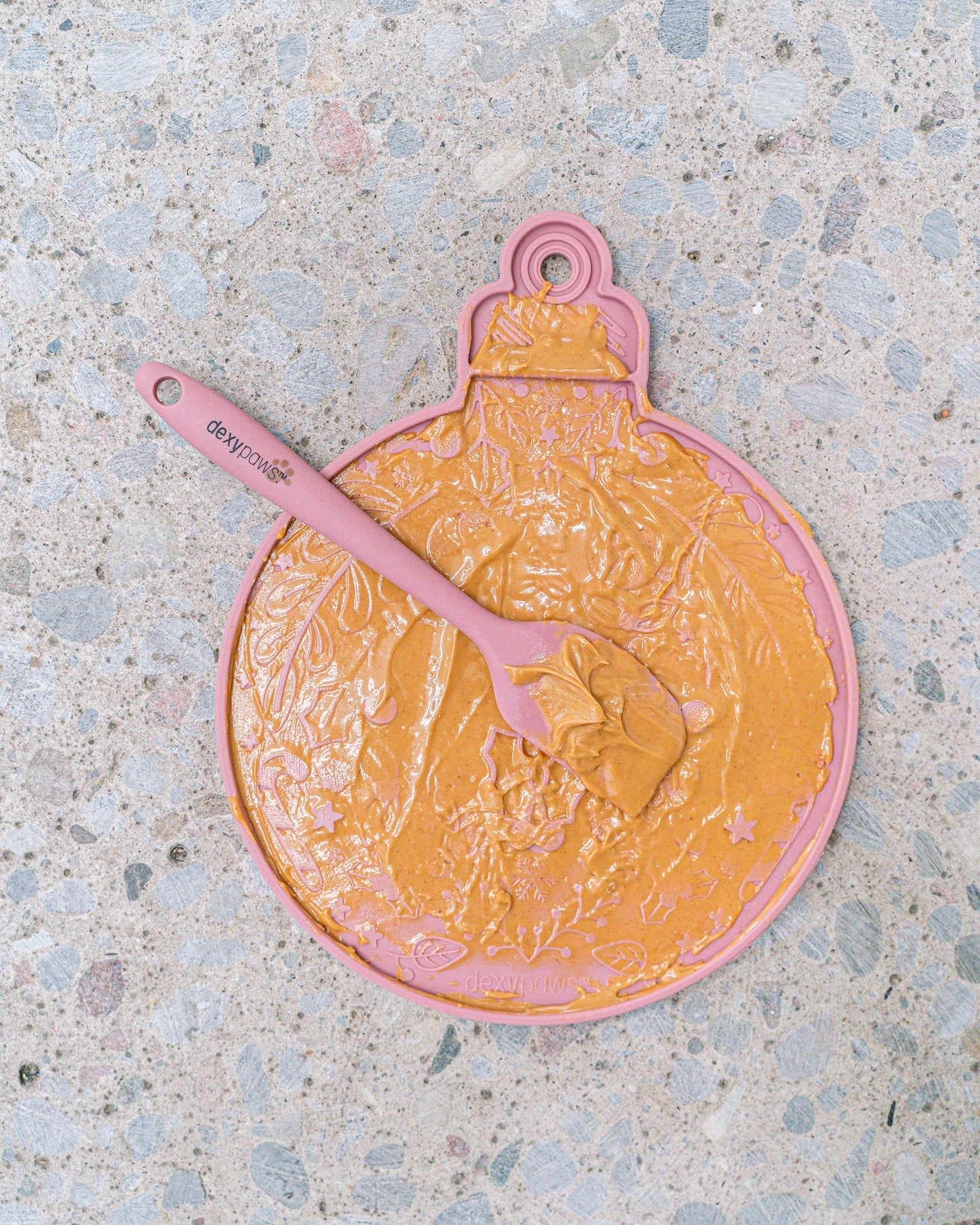 Juego de tapete y espátula para lamer adornos