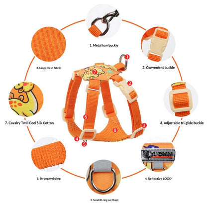 Small Dog Vest Harness with Leash