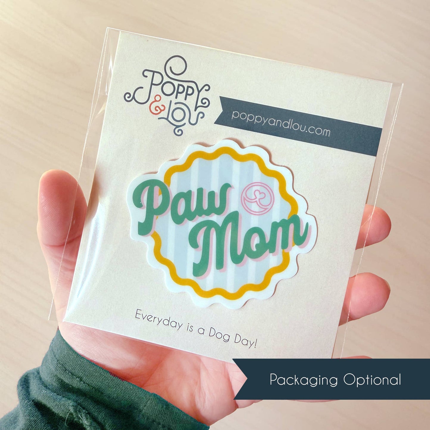 Paw Mom Sticker – Cute Dog Mom Waterproof Vinyl Decal
