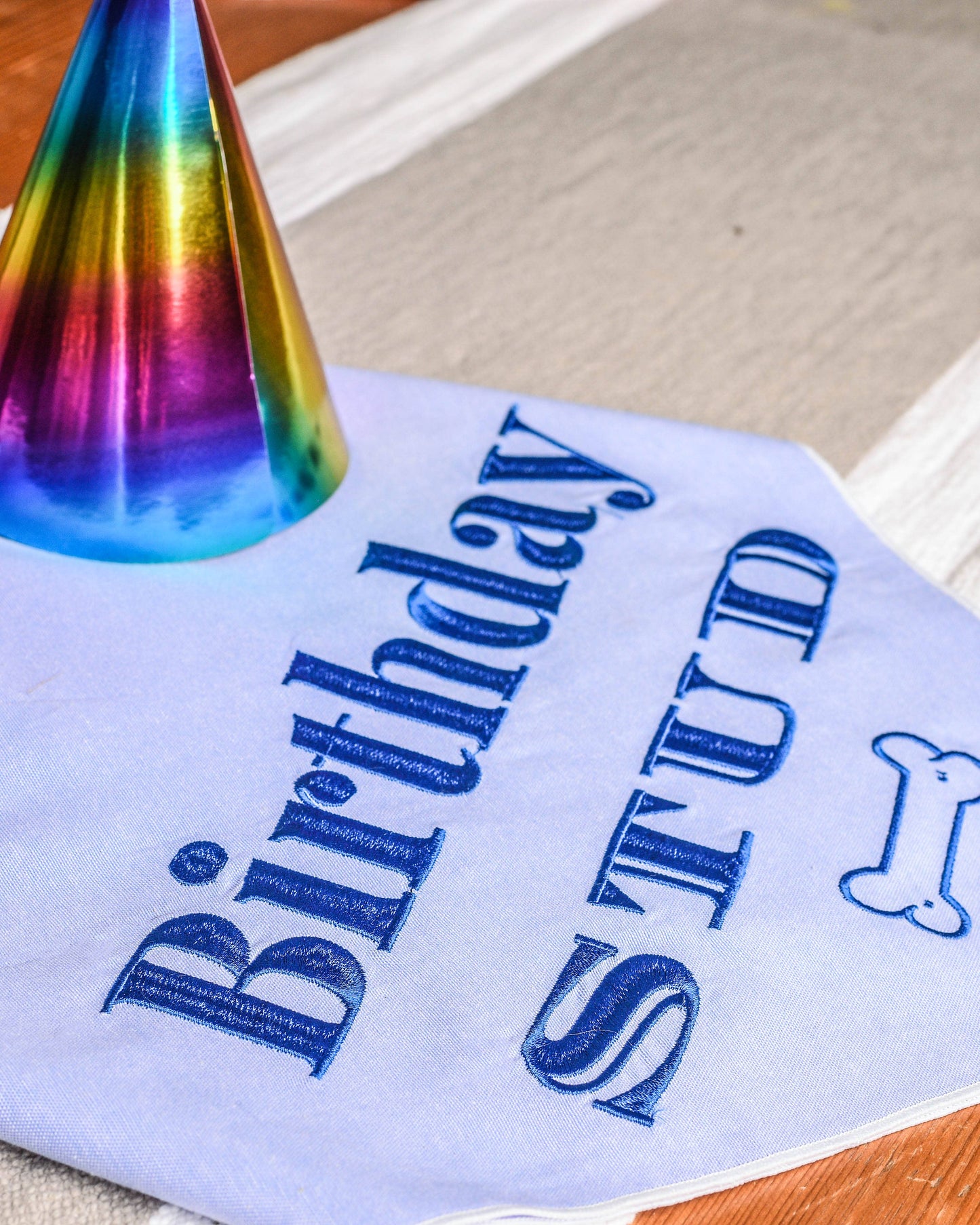 Embroided Birthday Boy Bandana