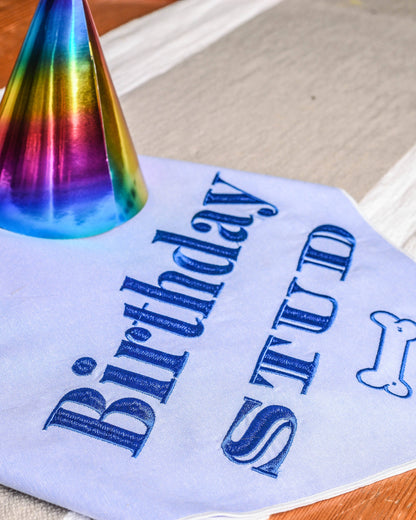 Embroided Birthday Boy Bandana