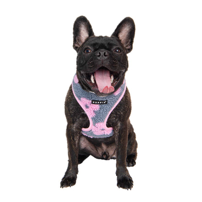 Ren Dog Harness Over the Head Adjustable Floral