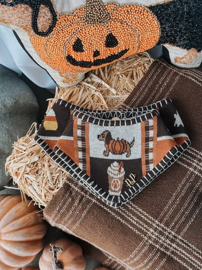 Spooky Szn Reversible Knit Bandana
