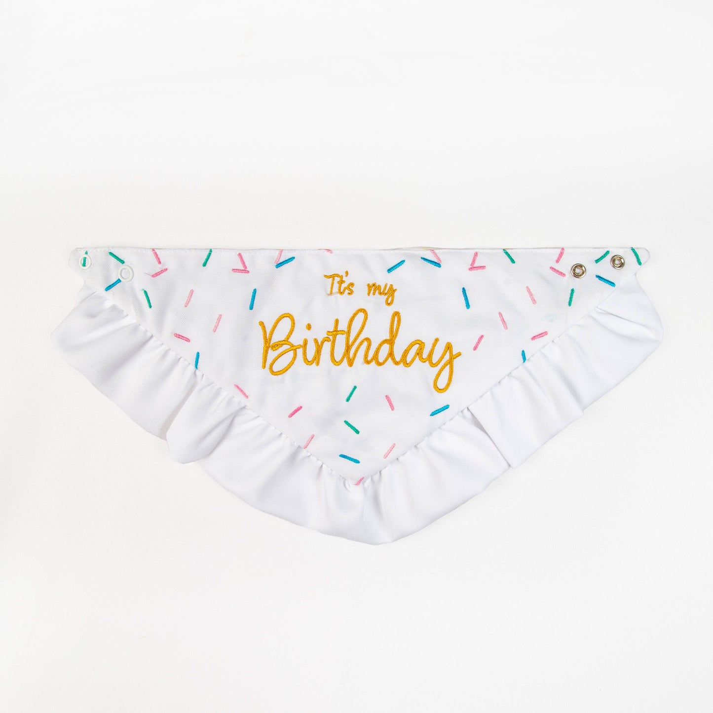 Dog Birthday Bandana with Ruffles
