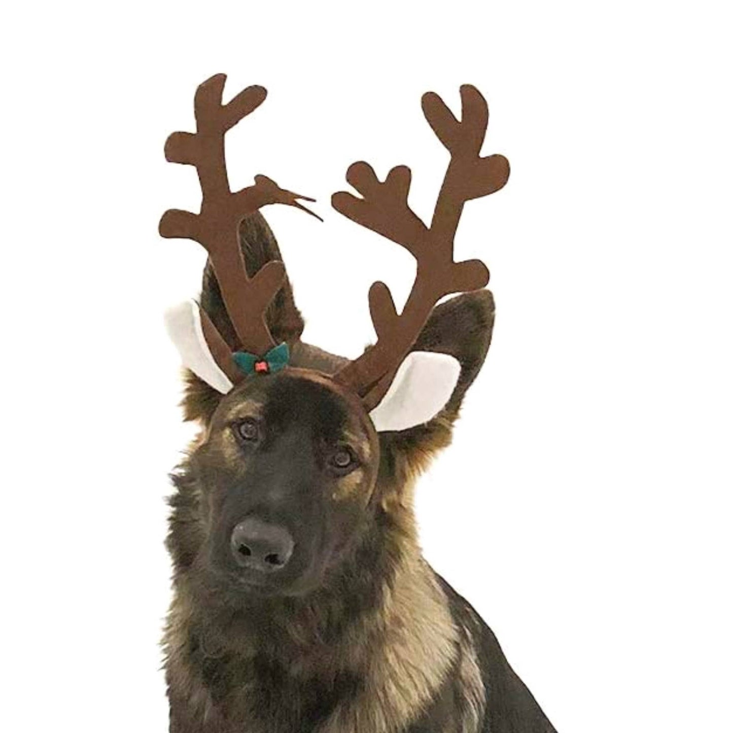 Brown Reindeer Dog Antlers Headband
