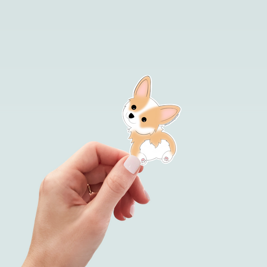Corgi Dog Butt Vinyl Sticker