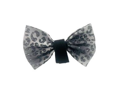 You're So Glam Dog Bow Tie - Silver