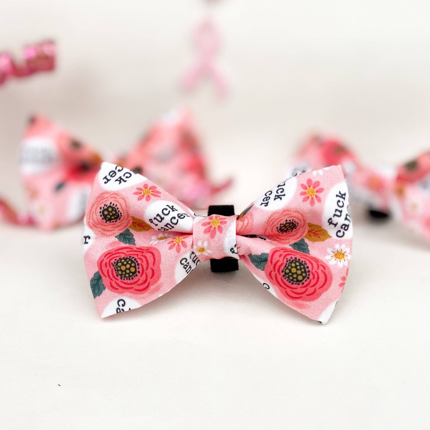 F*ck Cancer Sweary Dog Bow Tie