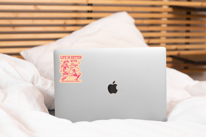Life is Better with Dogs Sticker