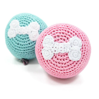 Juguete de crochet - Bola de hueso rosa