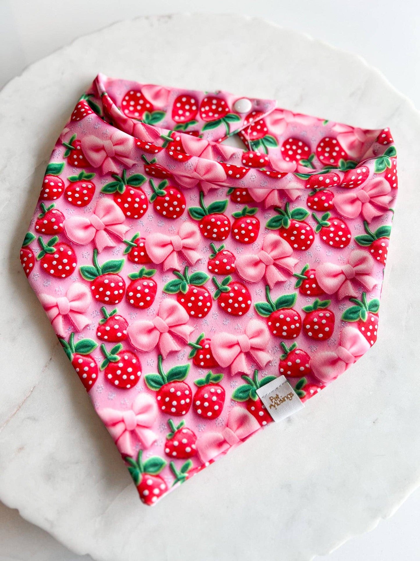 Strawberry Wrinkle Resistant Bandana