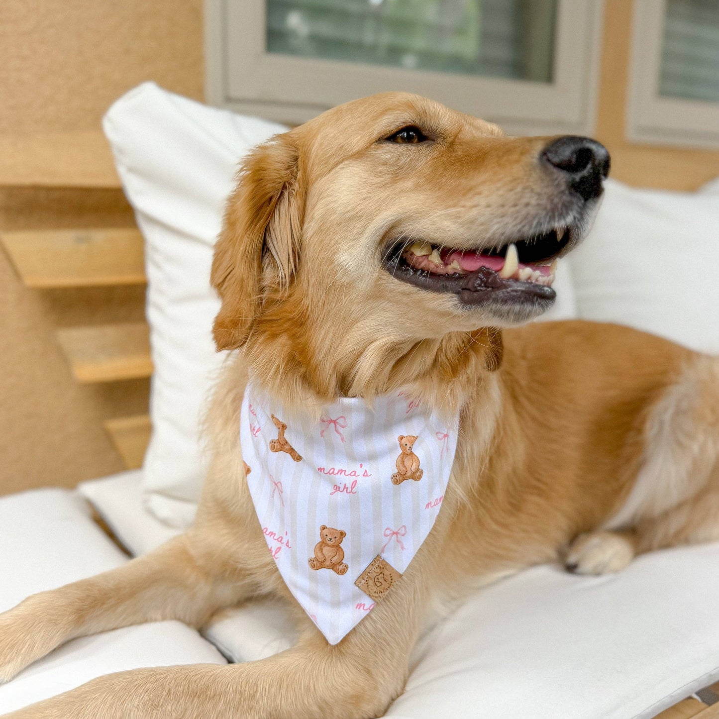 Teddy Bear and Bow Mama's Girl Bandana