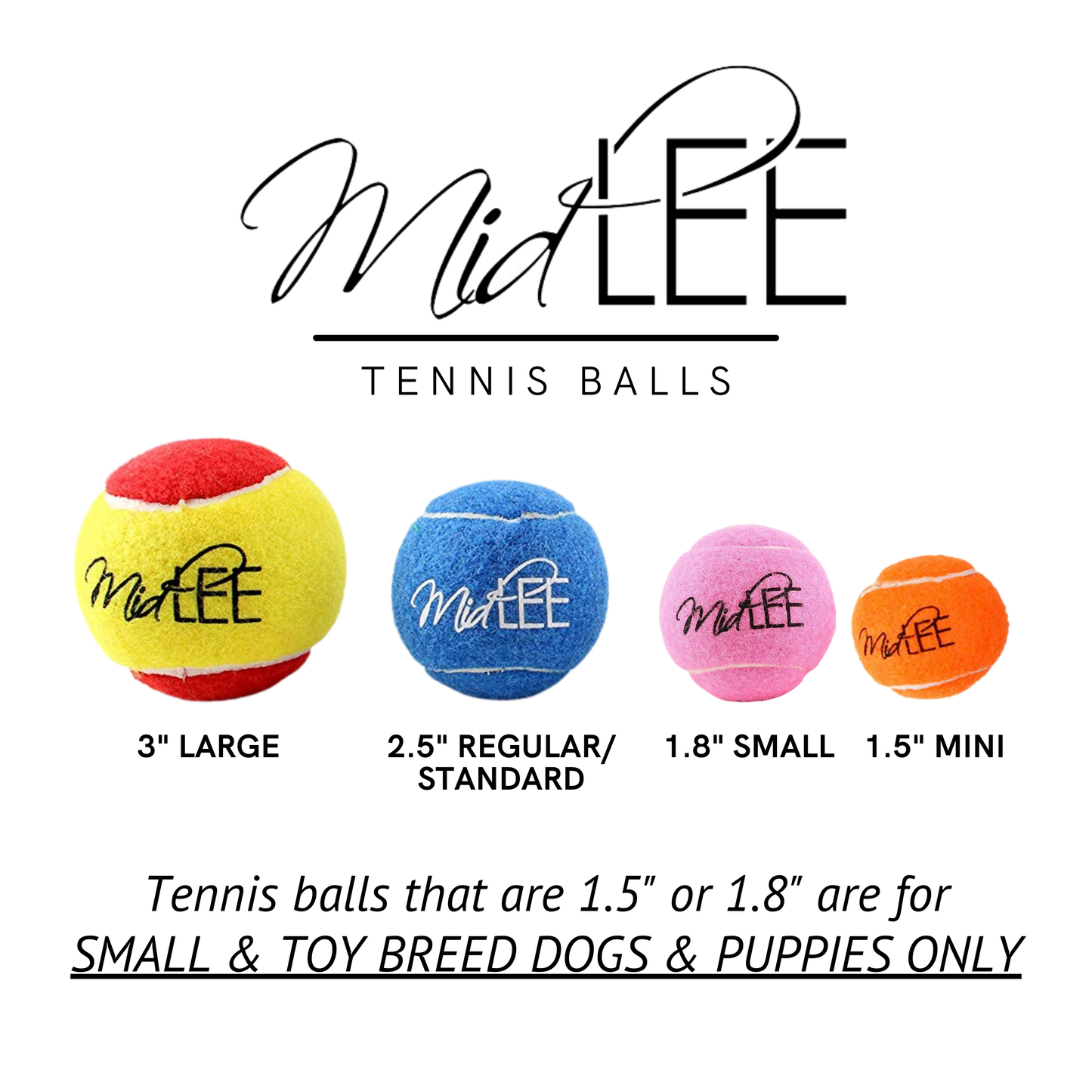 Midlee Orange/Black Mini Dog Halloween Tennis Balls (12pk)