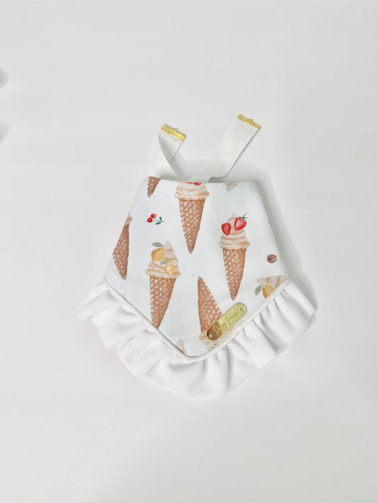 Gelato Summer Dog Bandana with Trim