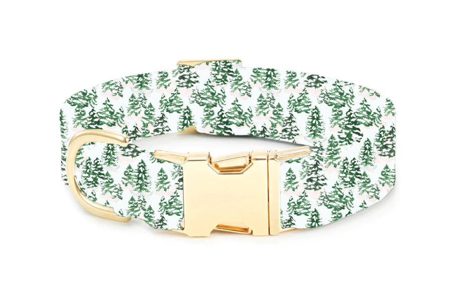 Gray Malin x TFD Snowy Pines Dog Collar