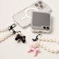 Cute Balloon Dog Charm Phone Strap Pink