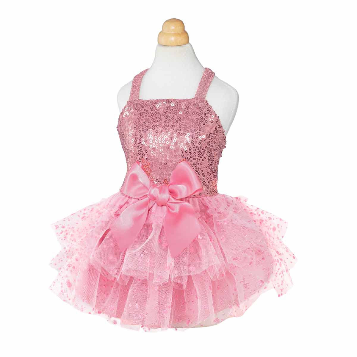 Sparkly Pink Sequin Dog Tutu Dress