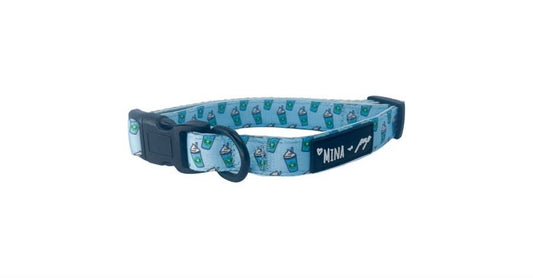 Blue Pupshake Comfort Dog Collar