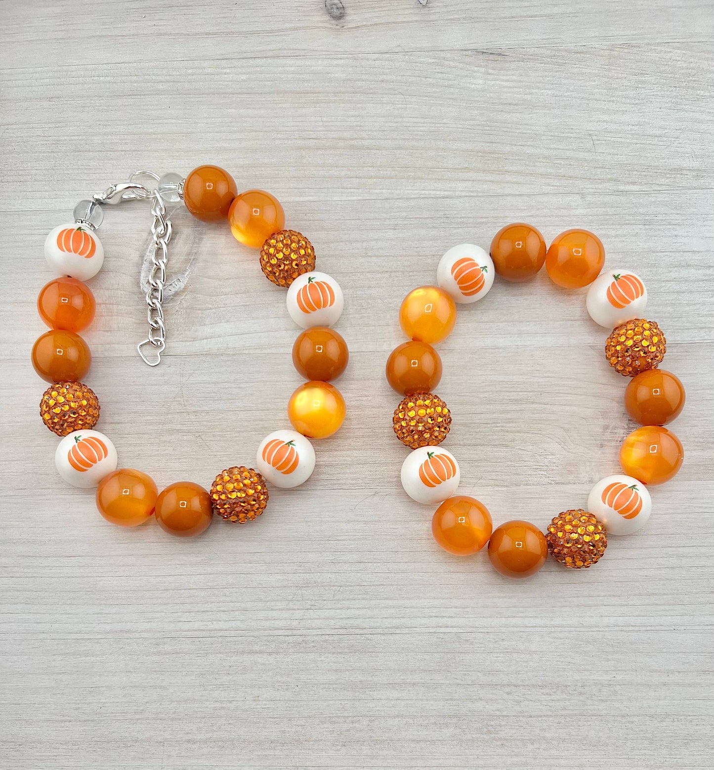 Autumn Pumpkin Dog Necklace - Assorted Sizes