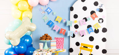 Happy Birthday Dog Banner