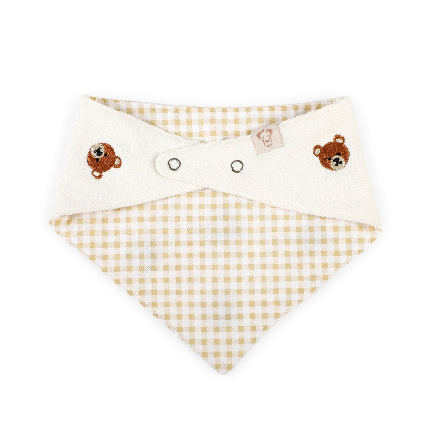 Embroidered Bear Reversible Bandana