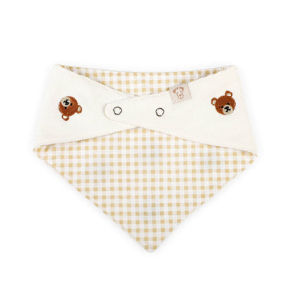 Embroidered Bear Reversible Bandana